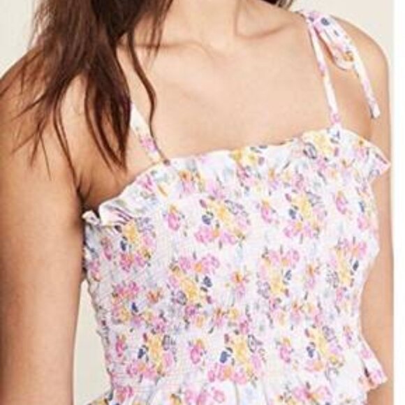 Kos Resort Floral Smocked Tie Strap Maxi Dress - Picture 3 of 6